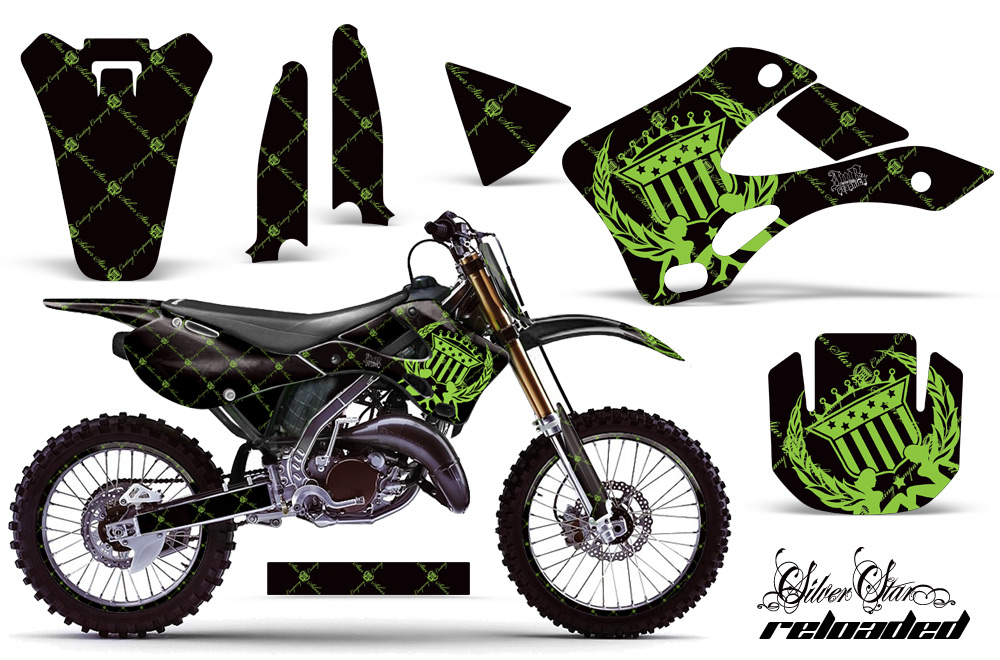 Kawasaki KX125 KX250 99-02 Graphics Kit SSR GB NPs